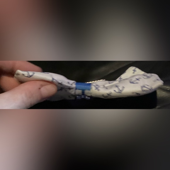 HANDMADE BY Ozpunk NEW OOK Rockabilly sailor punk linen hair bow hairbow - Picture 5 of 5